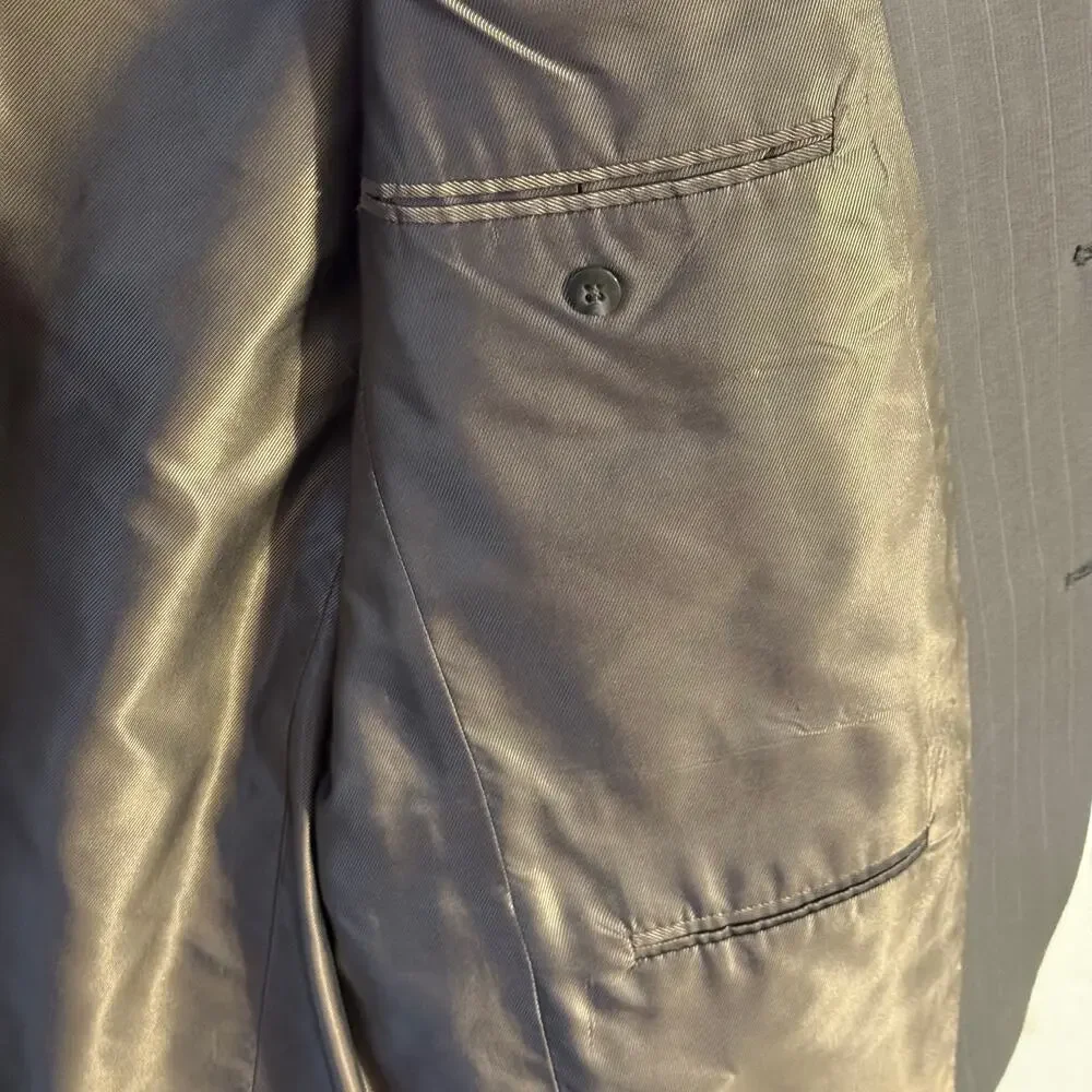 Oscar de la Renta Wool Blazer Mens Size 44R Tailored Fit Sport Coat